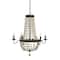 Hello Honey® 36" Multicolor Metal and Draped Wood Bead Chandelier